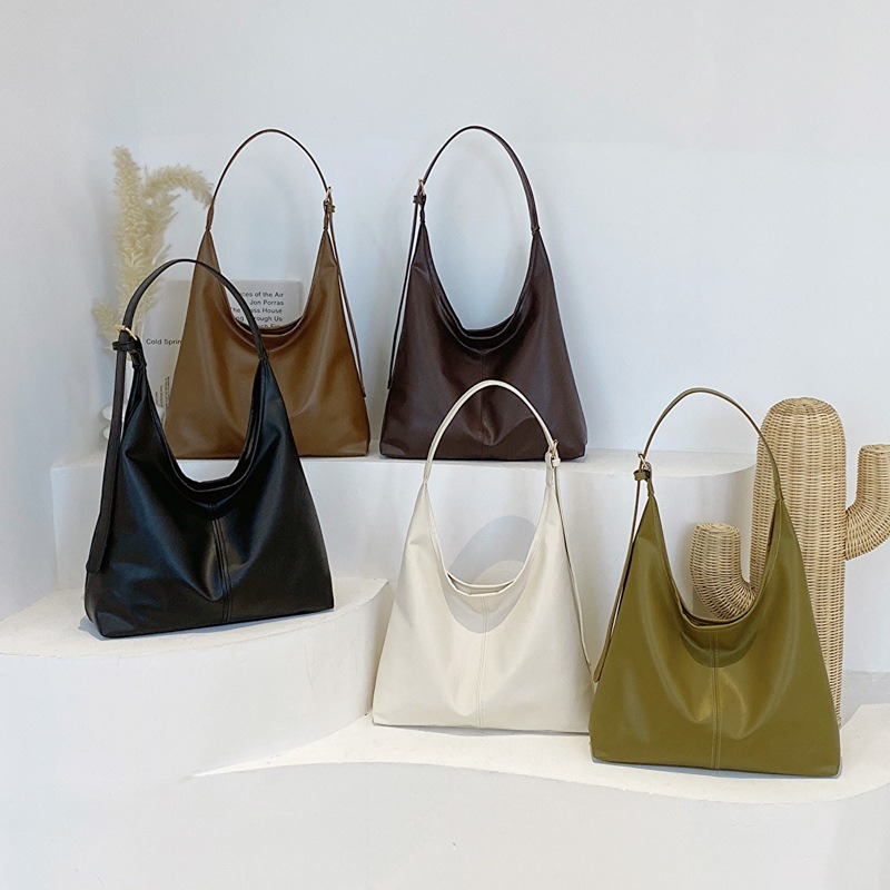 Leatherwork Workshop - Tas Hobo Bahu Kulit Imitasi Lembut