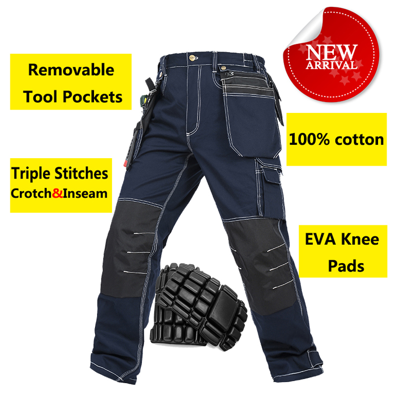 Leather Work Overalls - Celana Kerja Multi Saku Tahan Lama