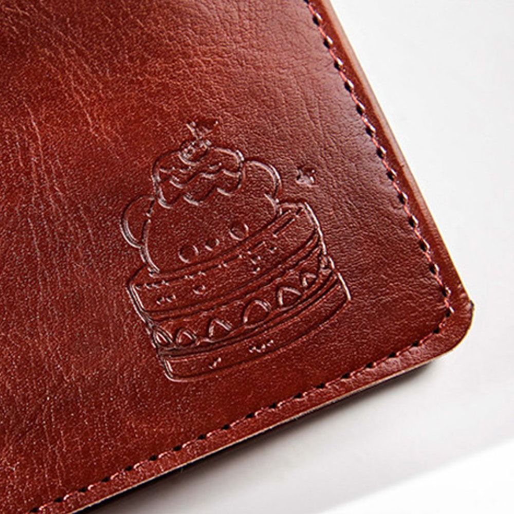 Leather Work Notepad - Buku Catatan Portabel Loose-Leaf 5-Ring 80