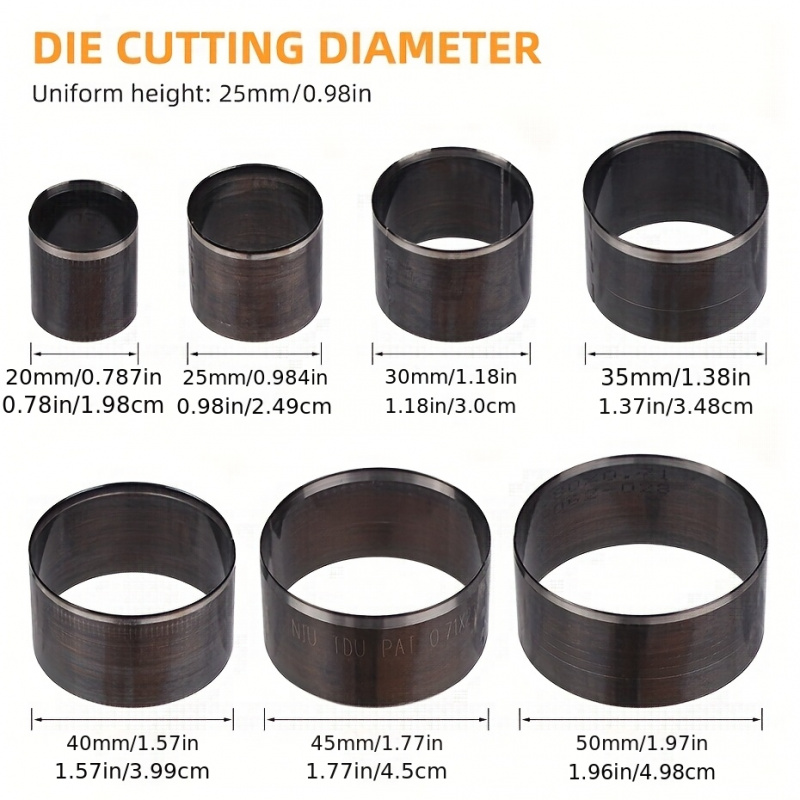 Round Knife Leatherwork - Mesin pembuat tali jam 7-potong, mesin