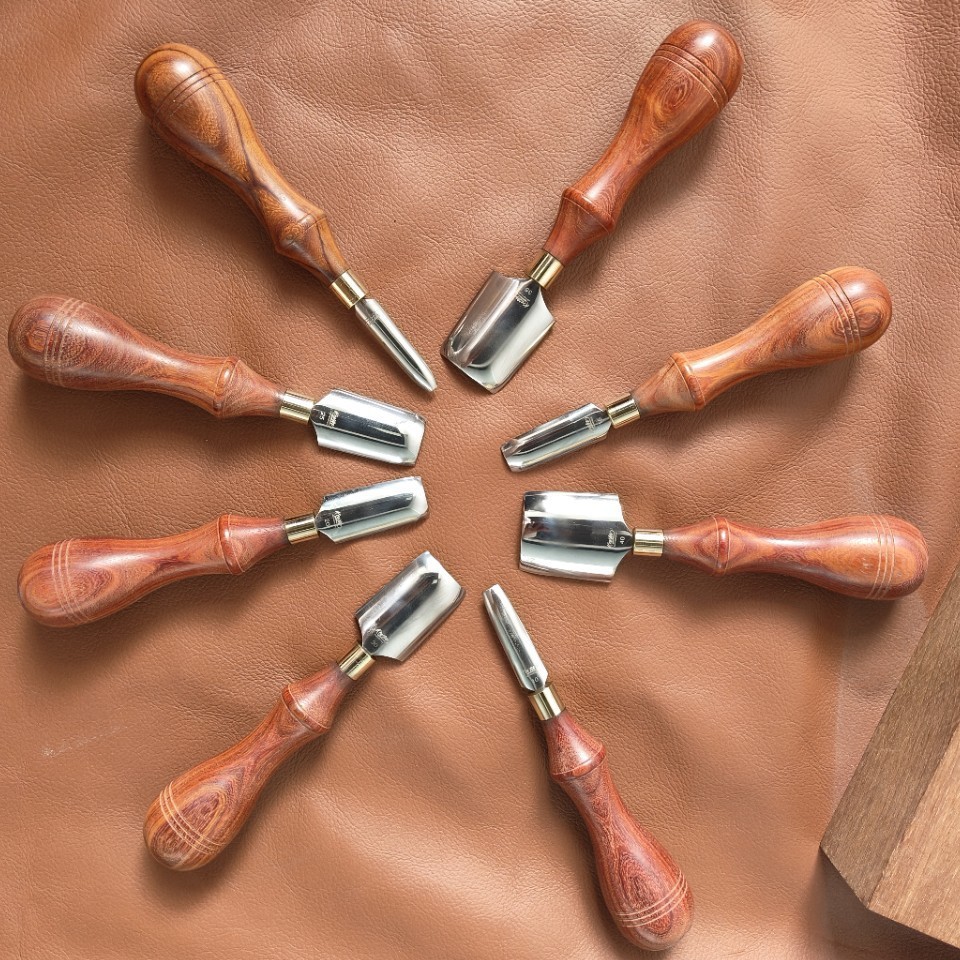 Round Knife Leatherwork - Alat Kerja Kulit Buatan Tangan, Pisau