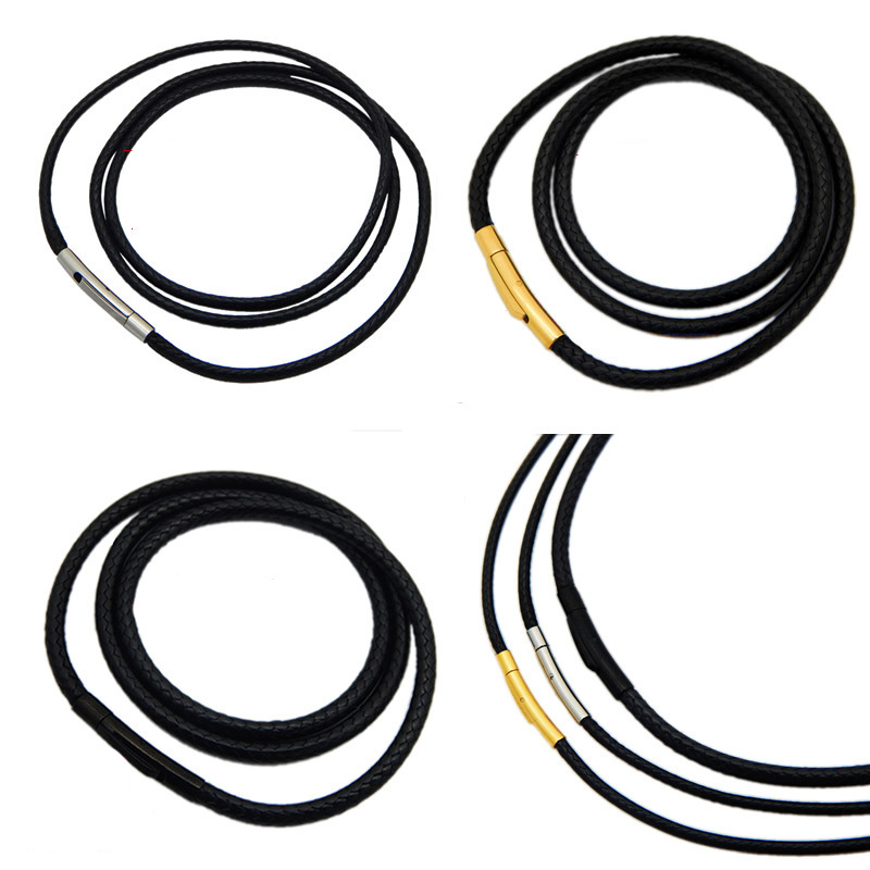 Leatherwork Thread - 2mm 3mm kulit hitam lilin benang