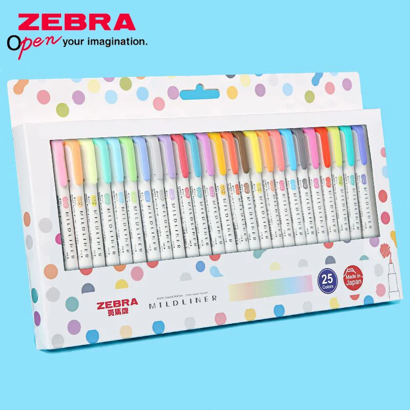 Zebra Pen Mildliner - ZEBRA Mildliner Highlighter WKT7, spidol kepala