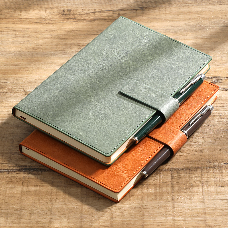 Leather Work Notepad - Buku Catatan Bisnis A5 Kulit PU