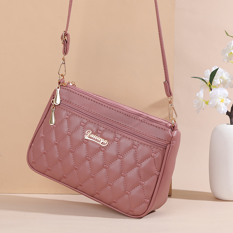 Leatherwork Thread - Tas selempang kulit PU wanita, kantung