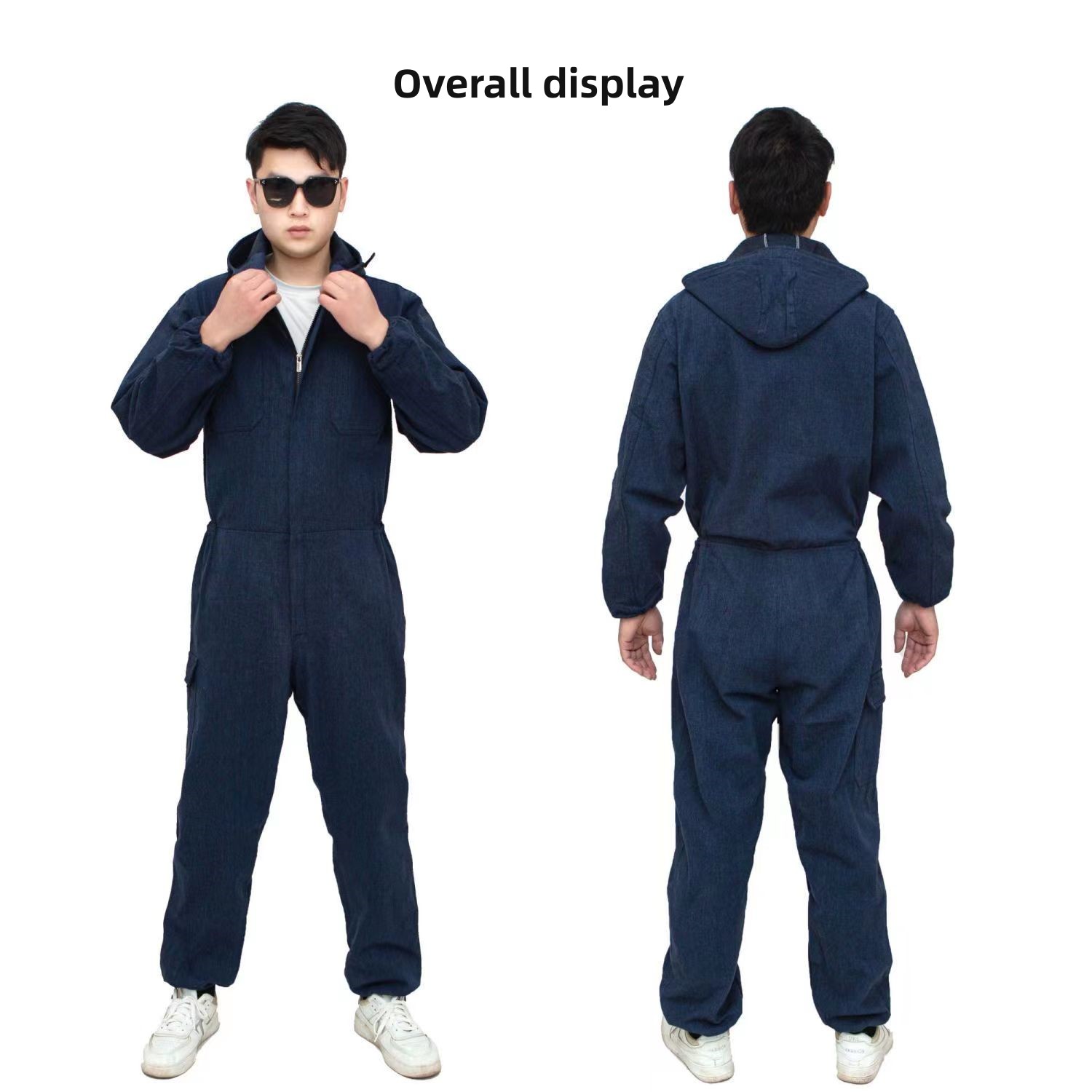 Leather Work Overalls - Seragam Kerja Satu Potong untuk Pria,