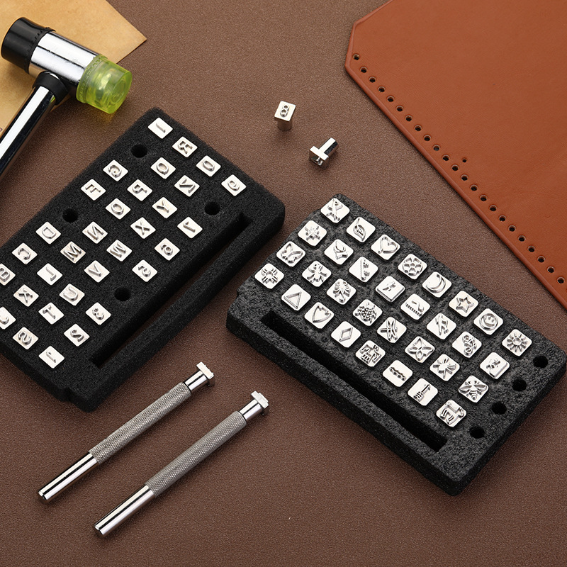Leatherwork Manual - Alat Pencetak Kulit Manual, Stempel Embossing