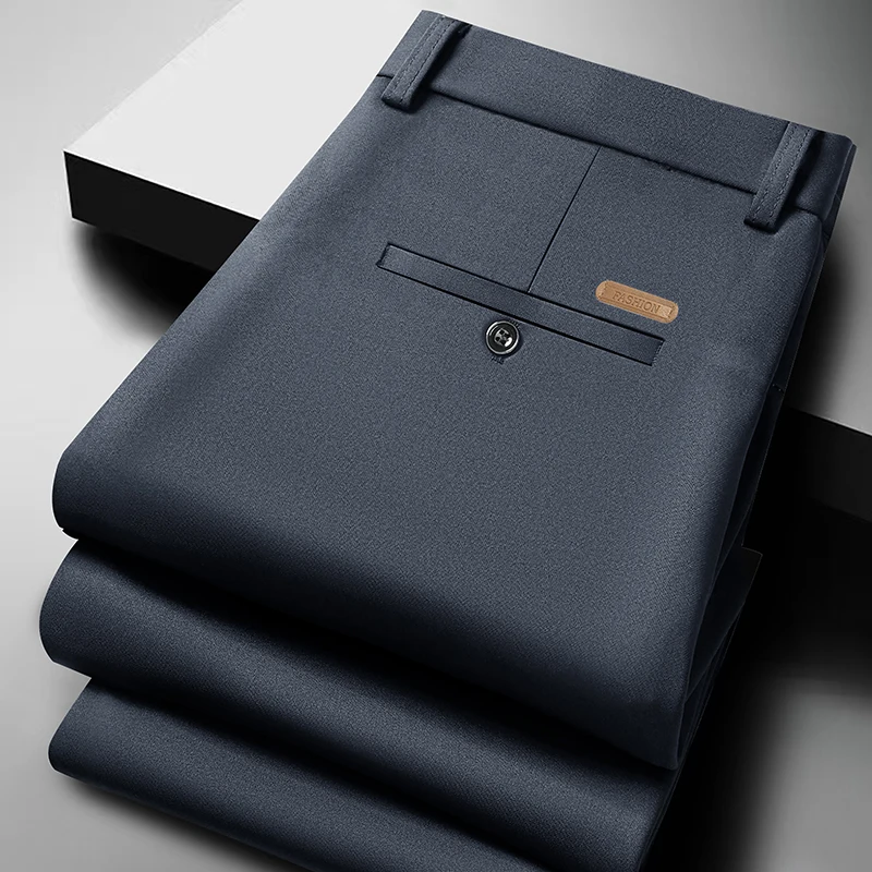 Leather Work Pants - Celana Bisnis Panjang Kasual Pria Celana
