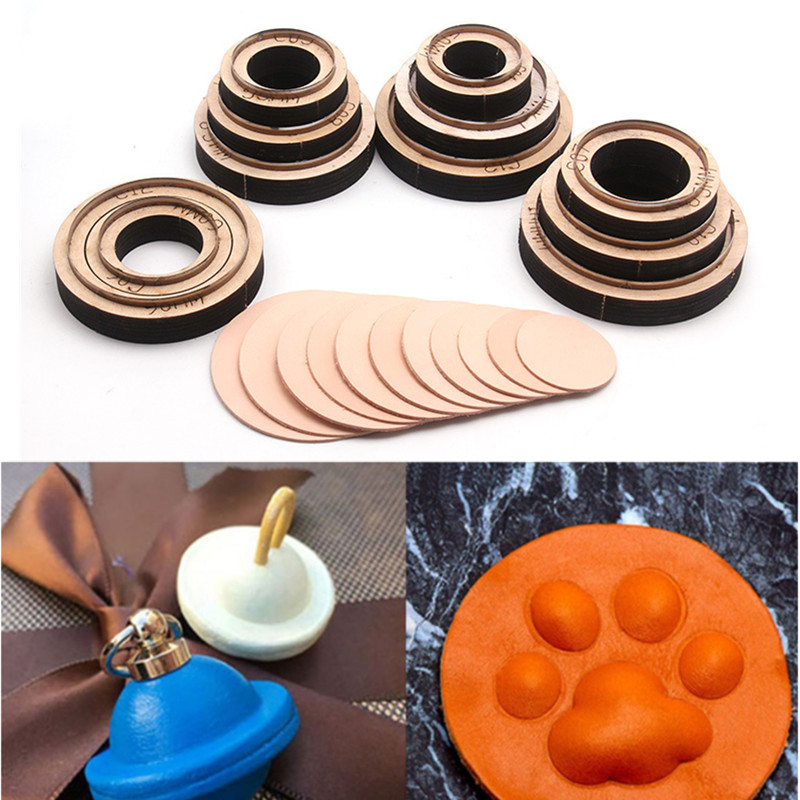 Round Knife Leatherwork - 1 buah cetakan pemotong kulit bulat