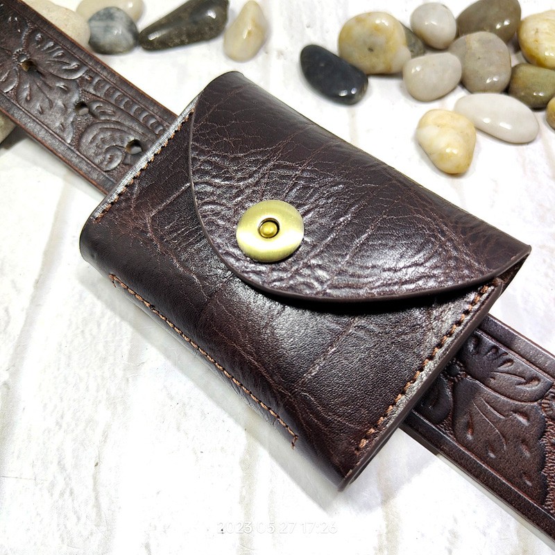 Leatherwork Belt - Blongk tas pinggang Mini tas pinggang