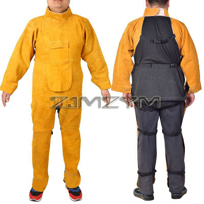 Leather Work Overalls - Setelan Las Kulit Sapi Pakaian Kerja