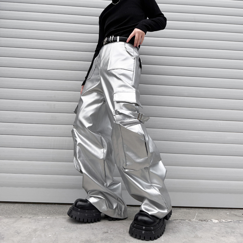 Celana Kulit Perak Pria Street - Leather Work Pants ulasan dan harga