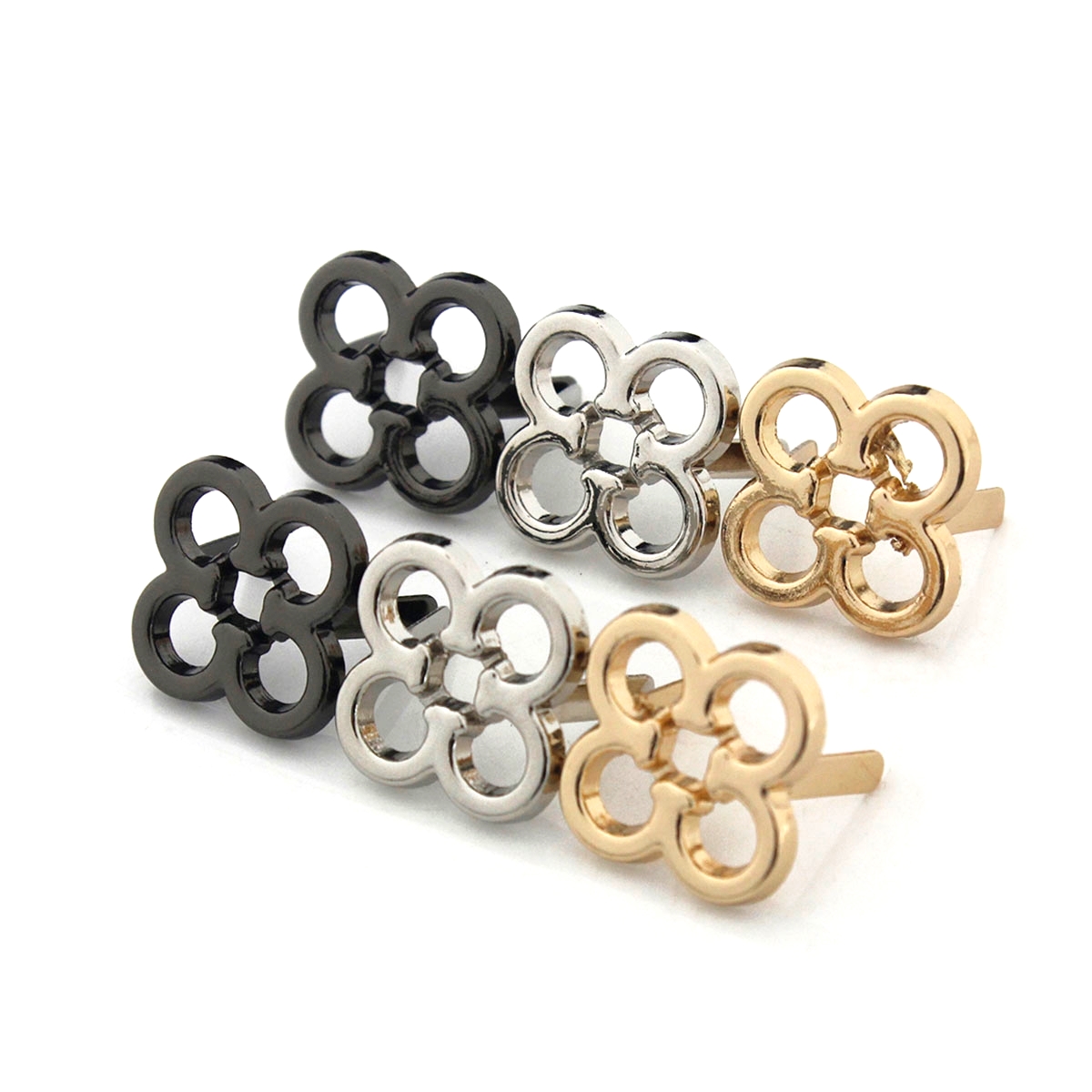 2 Buah Logam Bunga Bentuk Dihi - Leatherwork Flowers ulasan dan harga