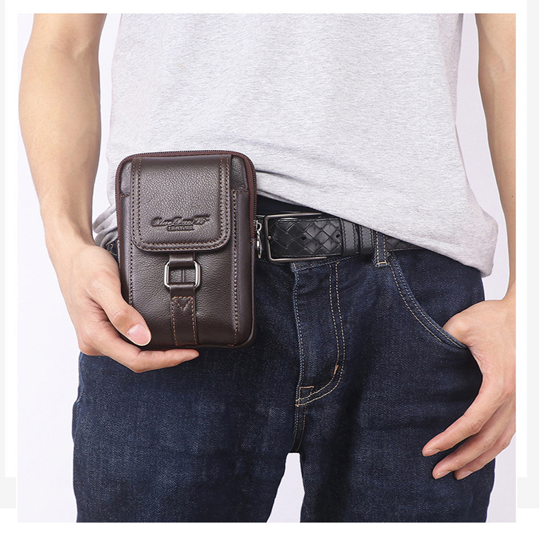 Tas selempang kulit asli pria, - Leatherwork Belt ulasan dan harga
