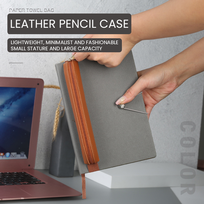 Tempat pena kulit Pu, tempat p - Leather Work Notepad ulasan dan harga