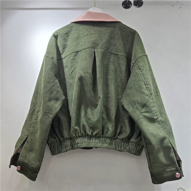 Jaket Corduroy Berhias Bunga M - Leatherwork Flowers ulasan dan harga