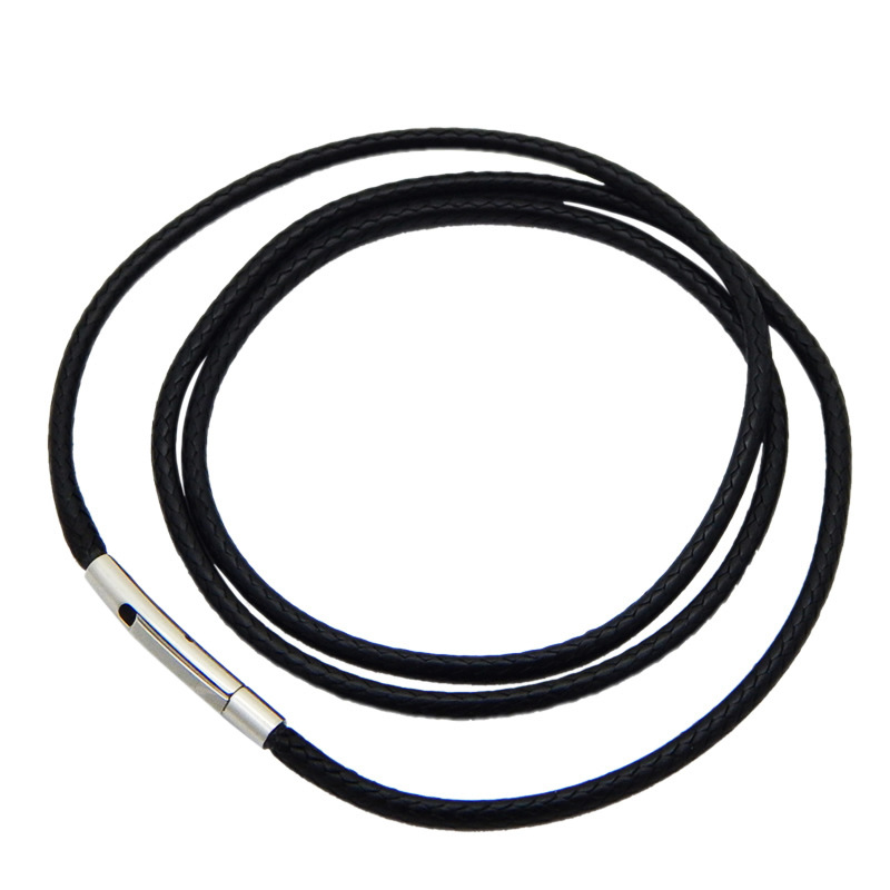 2mm 3mm kulit hitam lilin bena - Leatherwork Thread ulasan dan harga