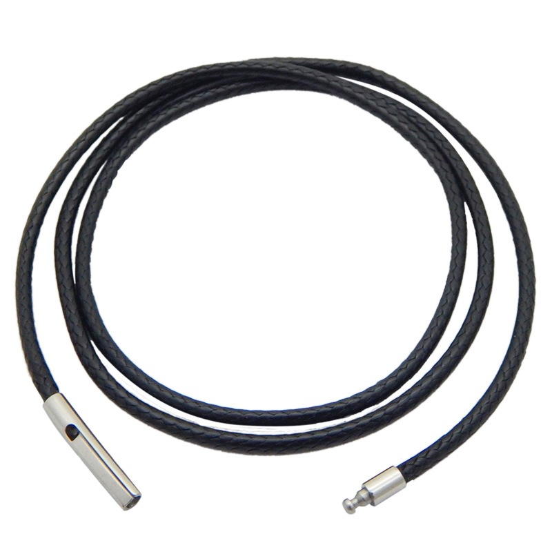 2mm 3mm kulit hitam lilin bena - Leatherwork Thread ulasan dan harga