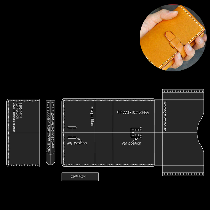 YOMDID 4 buah dompet cetakan a - Leatherwork Patterns ulasan dan harga