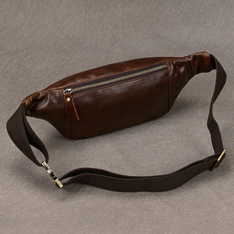 Tas selempang dada kulit pria, - Leatherwork Belt ulasan dan harga