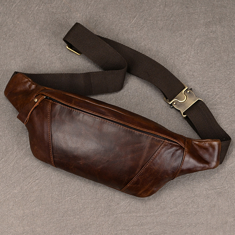 Tas selempang dada kulit pria, - Leatherwork Belt ulasan dan harga