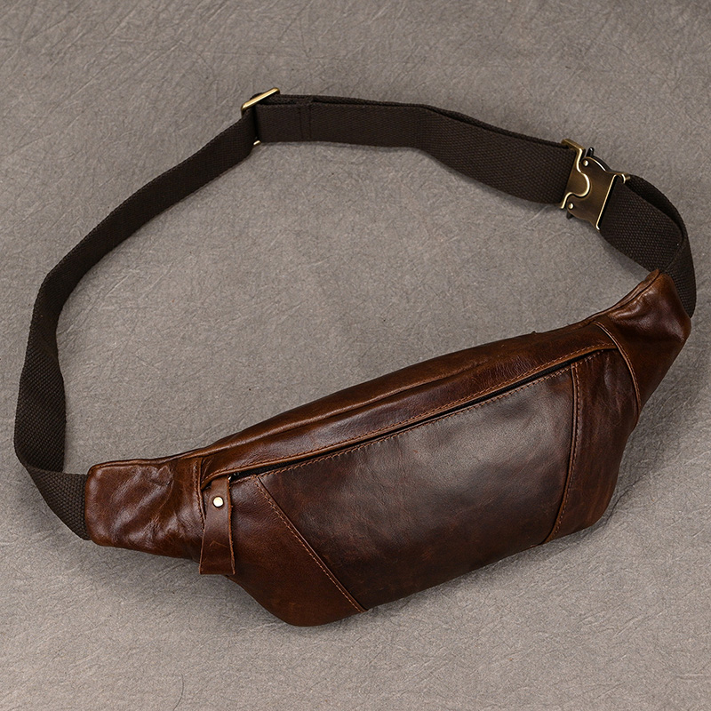 Tas selempang dada kulit pria, - Leatherwork Belt ulasan dan harga