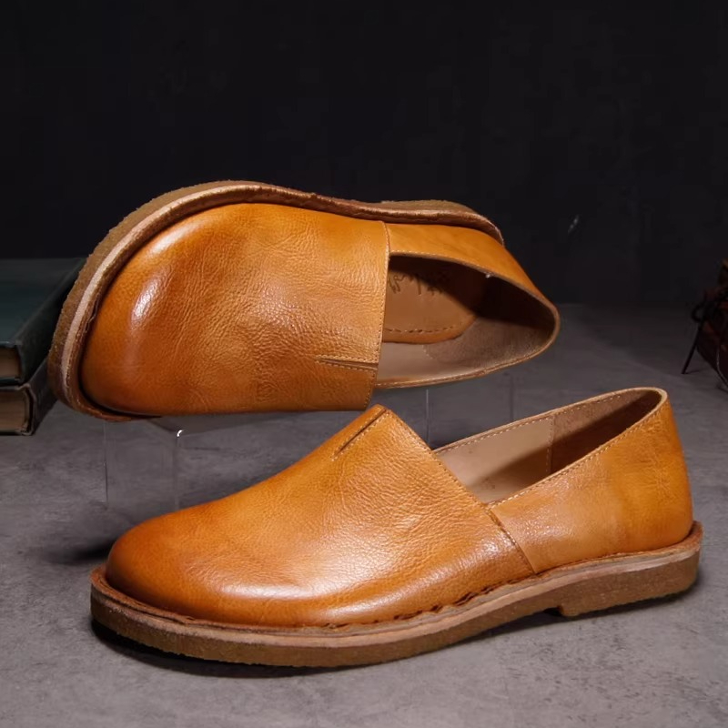 Sepatu Kulit Retro Buatan Tang - Leather Work Is ulasan dan harga