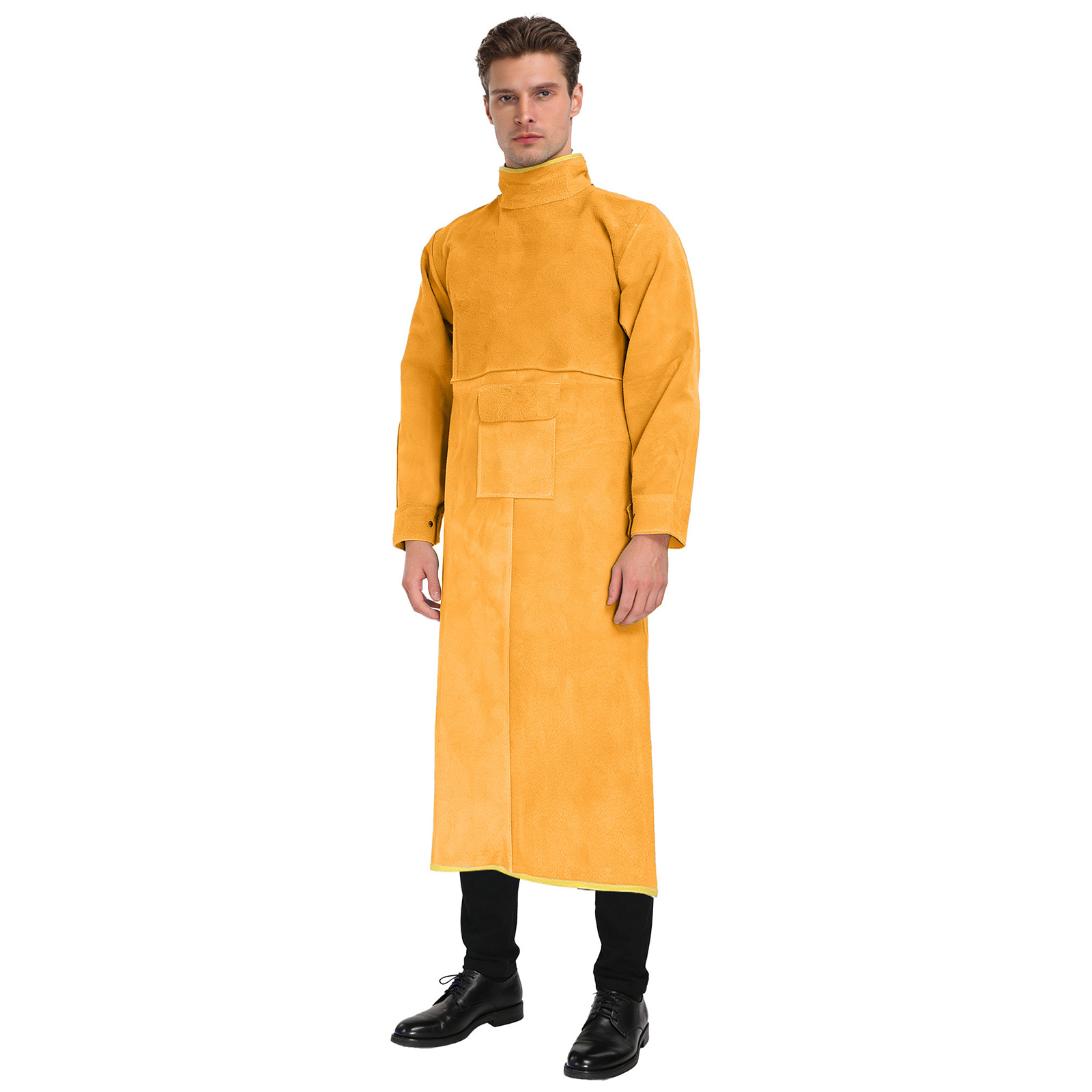 Jaket Apron Pelindung Las List - Leather Work Overalls ulasan dan harga
