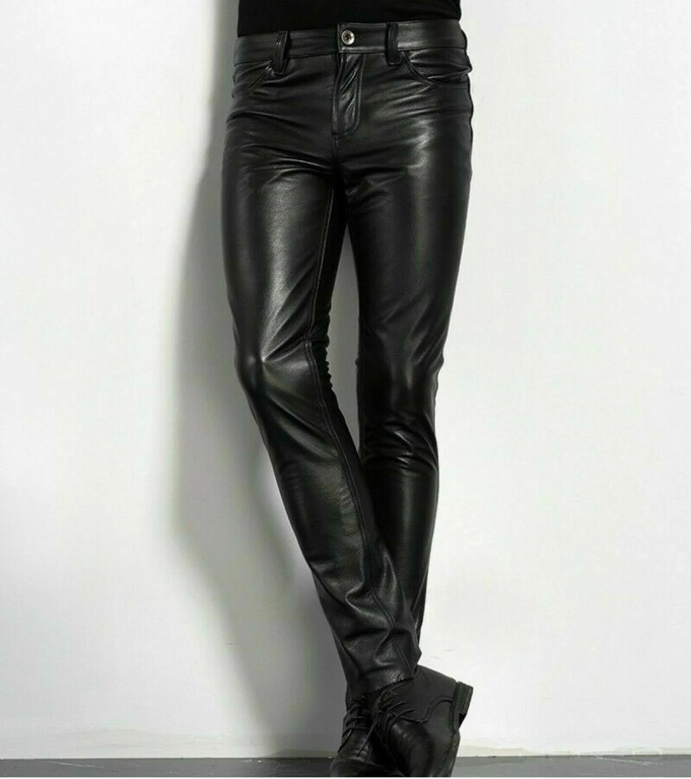 Celana kulit PU pilihan untuk  - Leather Work Pants ulasan dan harga