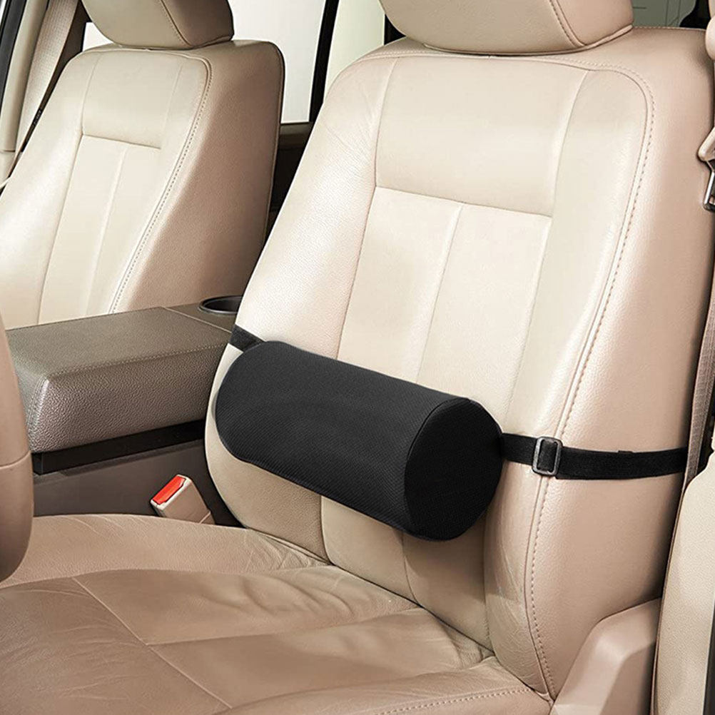 Bantal Lumbar Silinder Hitam B - Leatherwork Flowers ulasan dan harga