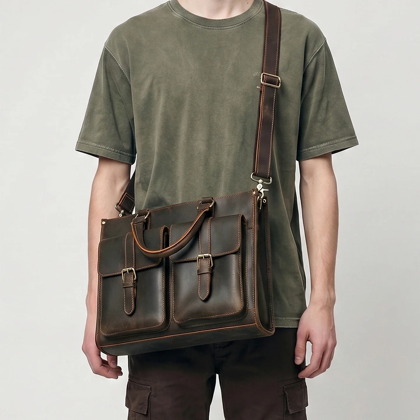 Tas Selempang Kulit Asli Vinta - Leatherwork Thread ulasan dan harga