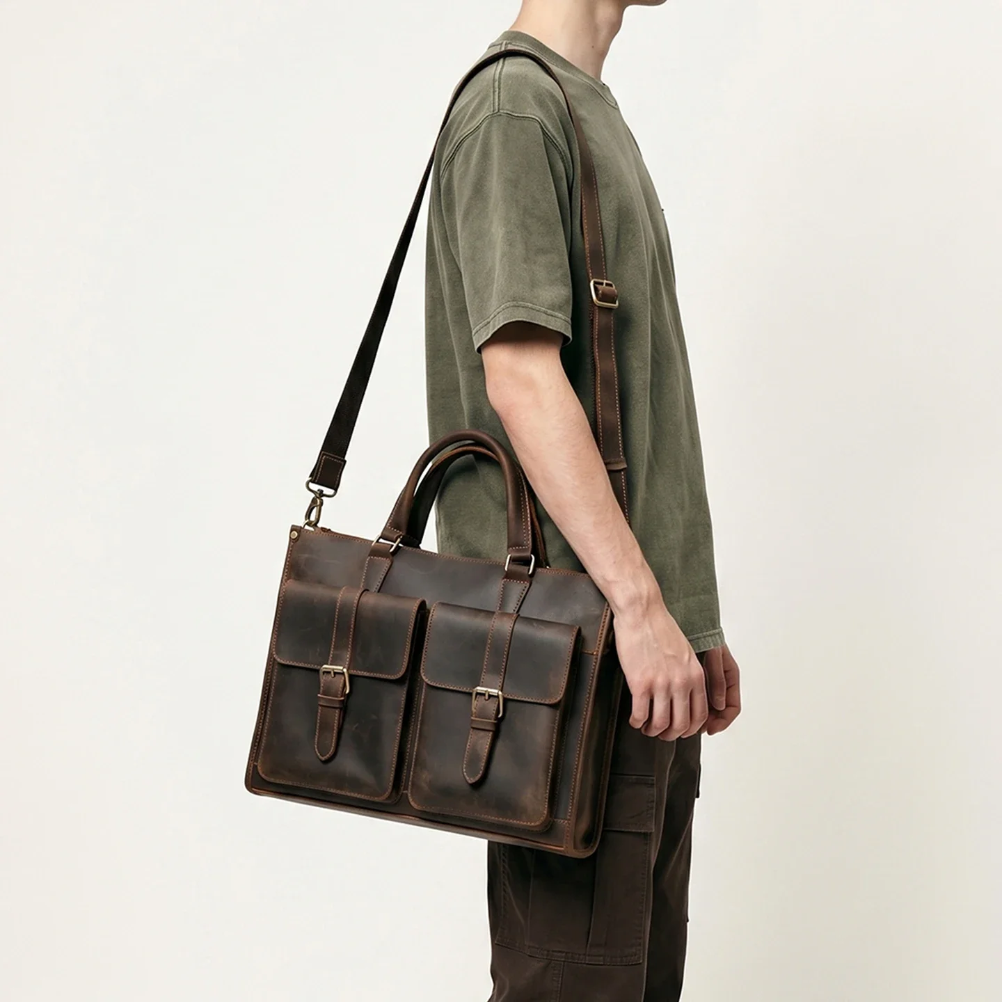 Tas Selempang Kulit Asli Vinta - Leatherwork Thread ulasan dan harga
