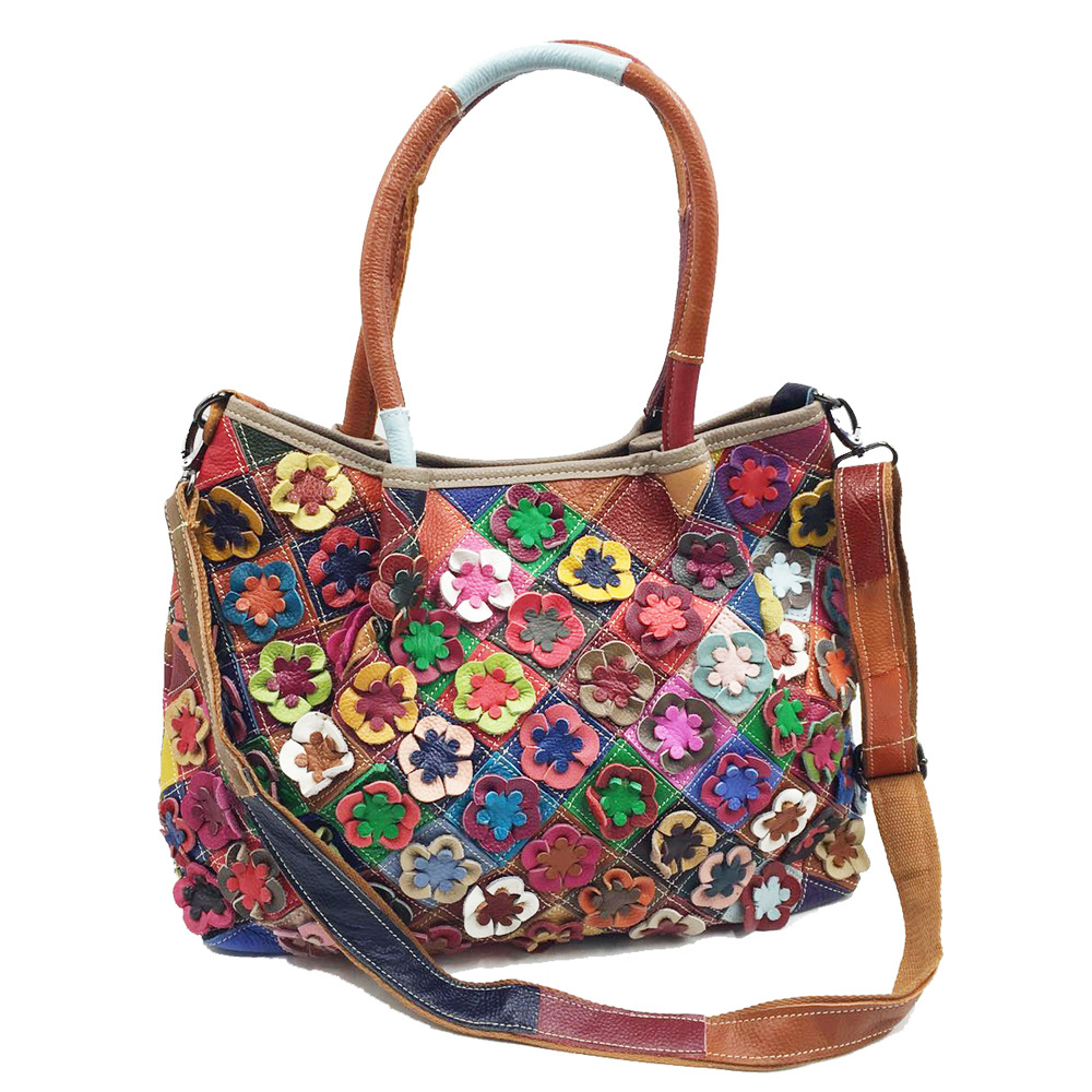 Tas Tangan Wanita Kulit Asli U - Leatherwork Flowers ulasan dan harga