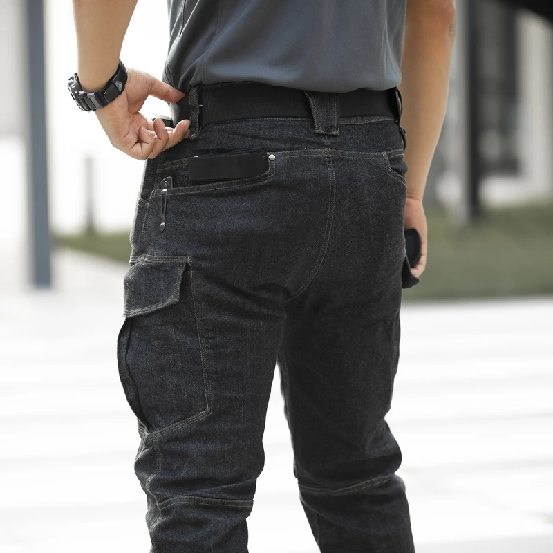 Celana Jeans Taktis Pria Celan - Leather Work Pants ulasan dan harga