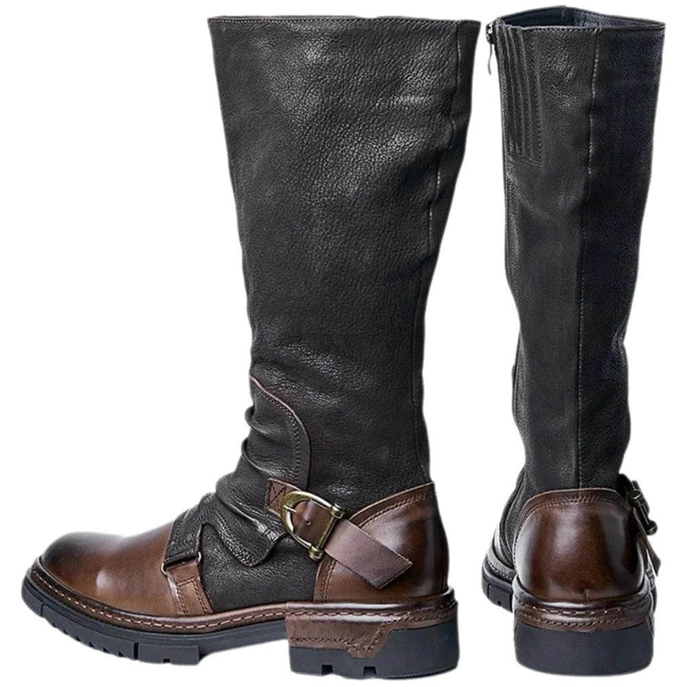 Sepatu Kulit PU Retro Abad Per - Leather Work Pants ulasan dan harga
