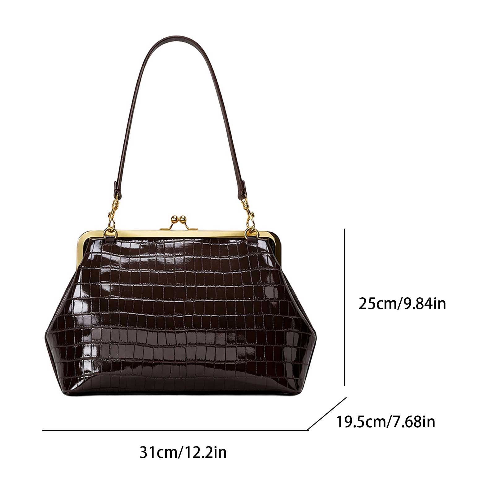 Tas Kulit PU dengan Kunci Kiss - Leatherwork Workshop ulasan dan harga
