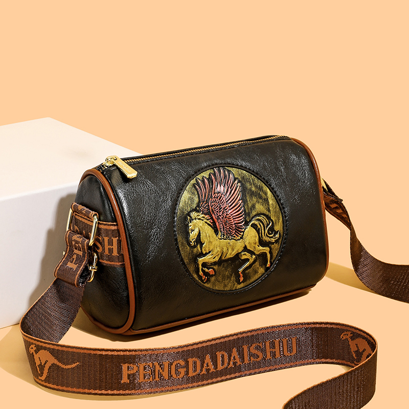 Tas Bahu Kulit Bunga Timbul Re - Leatherwork Flowers ulasan dan harga