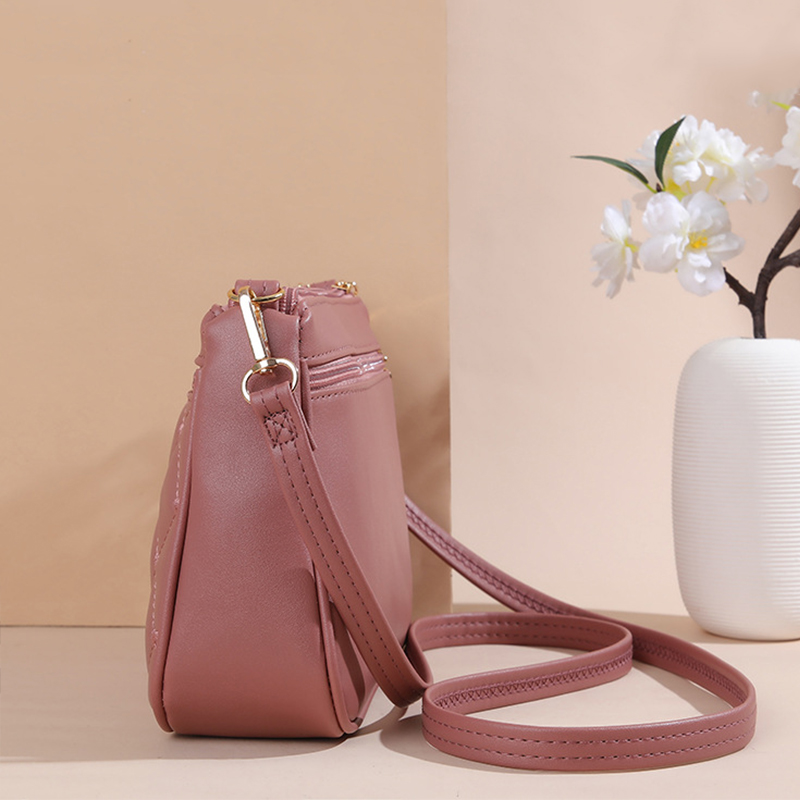 Tas selempang kulit PU wanita, - Leatherwork Thread ulasan dan harga