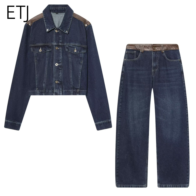 Set Jaket & Celana Jeans Wanit - Leather Work Pants ulasan dan harga