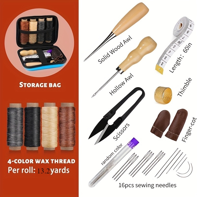 Perlengkapan Menjahit Kulit, P - Leatherwork Thread ulasan dan harga