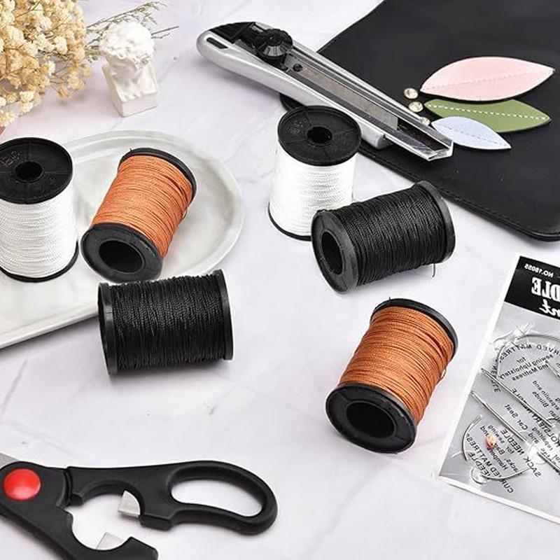 Kit jahitan kulit tugas berat, - Leatherwork Thread ulasan dan harga