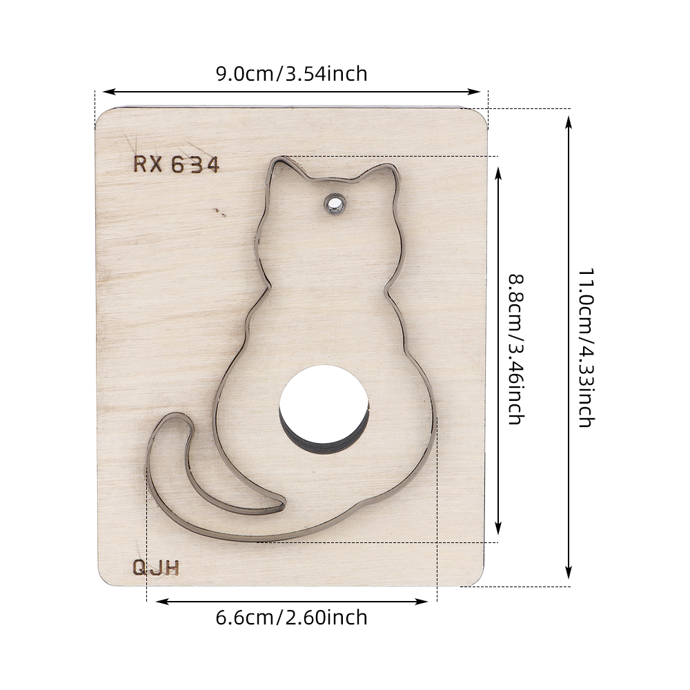 1 Buah Cetakan Pemotong Stampi - Leatherwork Templates ulasan dan harga