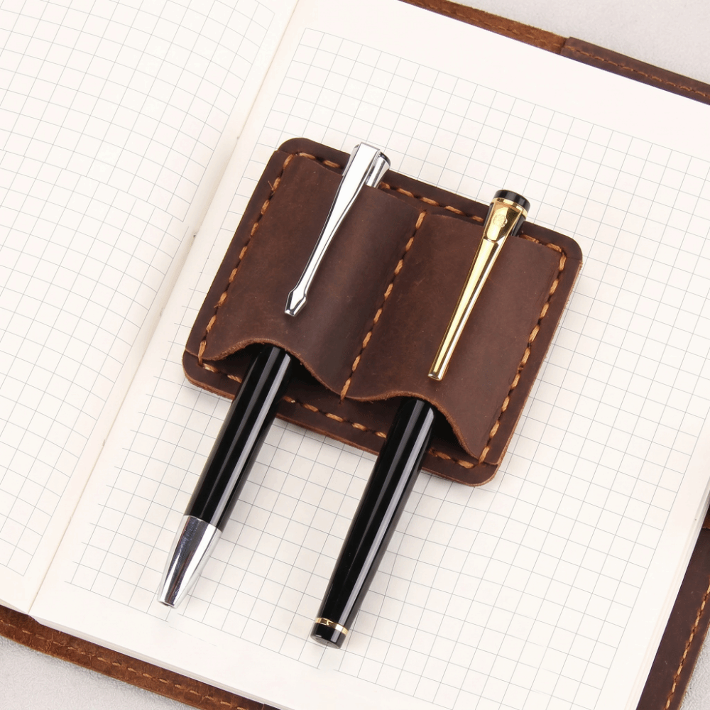 Tempat Pena Kulit Vintage Gand - Leather Work Notepad ulasan dan harga