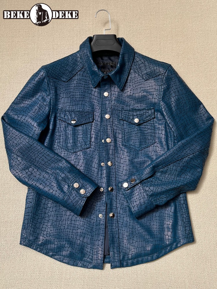 Jaket Kulit Asli Pria Motif Ku - Leatherwork Patterns ulasan dan harga