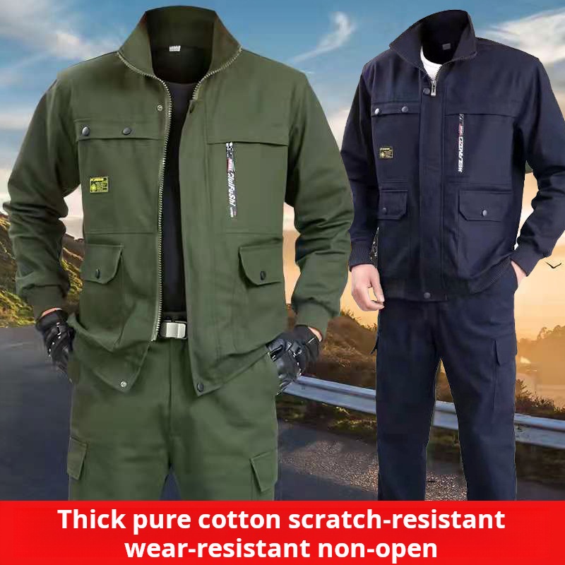 Pakaian Pelindung Kerja Pria,  - Leather Work Overalls ulasan dan harga