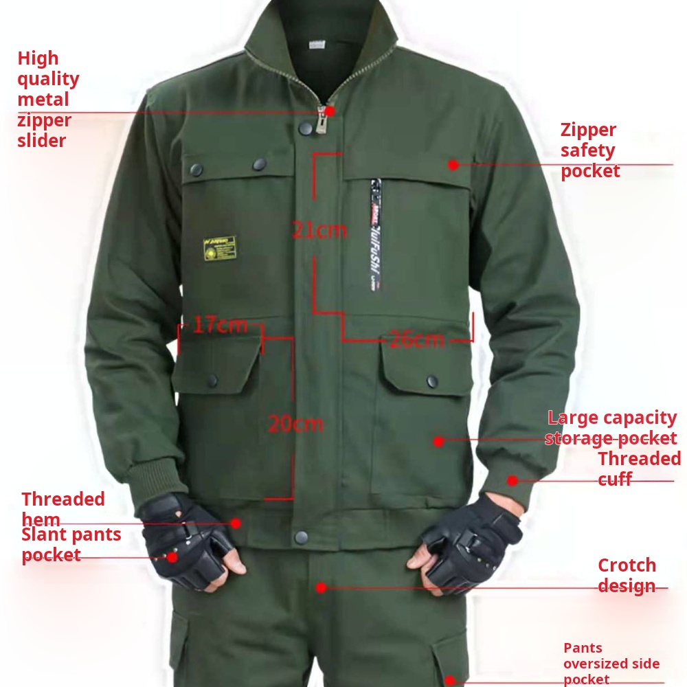 Pakaian Pelindung Kerja Pria,  - Leather Work Overalls ulasan dan harga