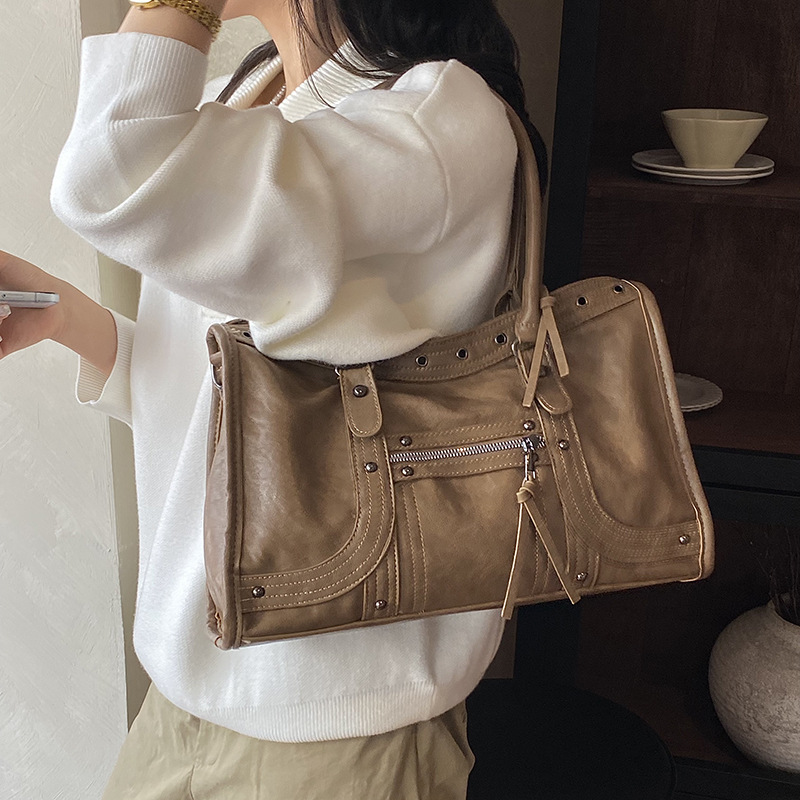 Tas Tangan Sepeda Motor Retro  - Leatherwork Workshop ulasan dan harga